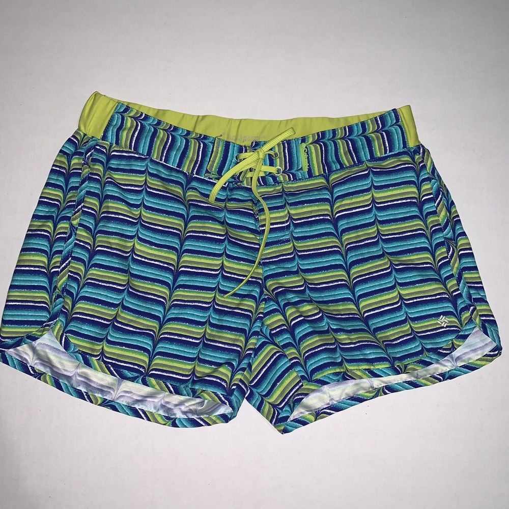 Columbia Omni Shield Athletic Advanced Repellency Shorts Womens Medium Abstract